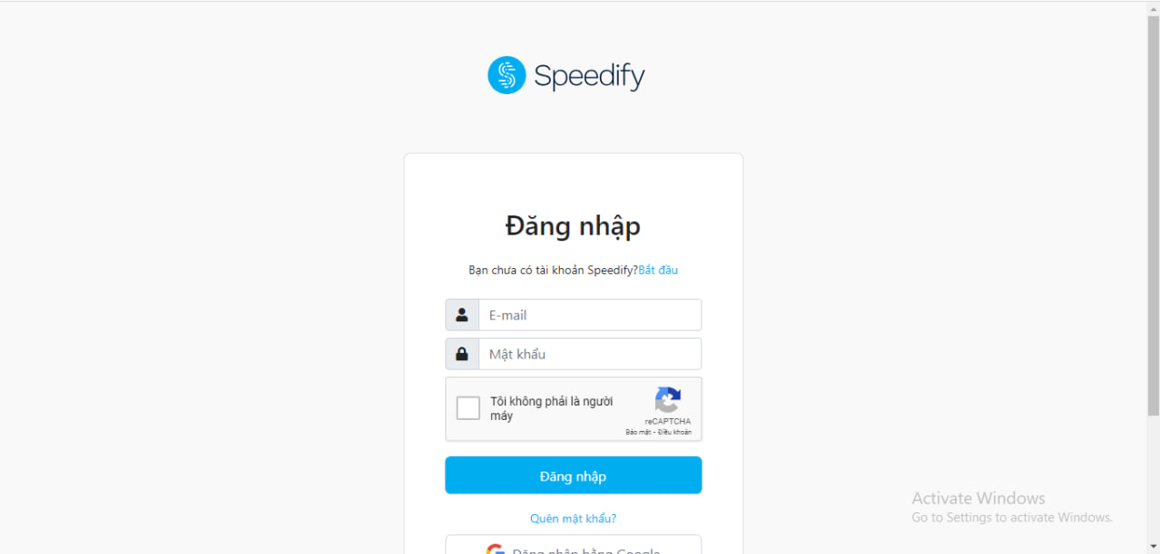 login ứng dung Speedify trên máy tính